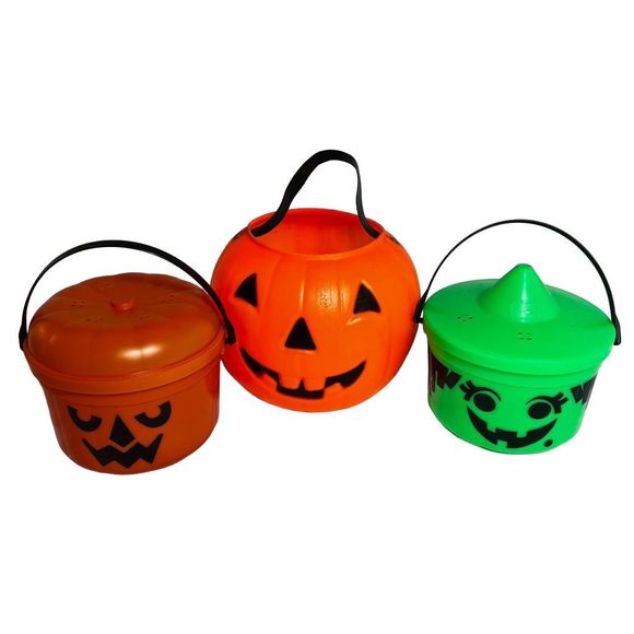 McDonald's Holiday Vintage Halloween Pumpkin Buckets 2 Mcdonalds